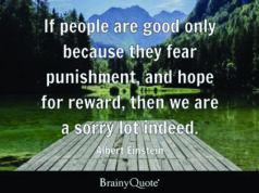 A believer must live with hope for reward and fear of punishment